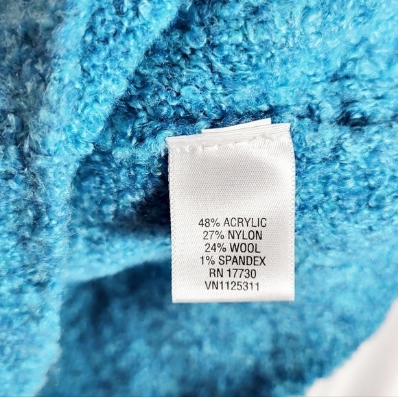 VTG MERONA textured sweater blue - Picture 6 of 6